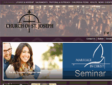 Tablet Screenshot of churchofstjoseph.org